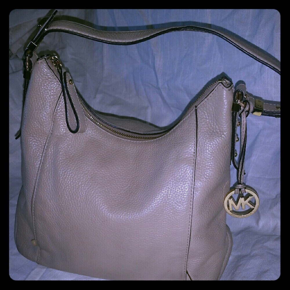 Michael kors Bowery Biege leather purse
